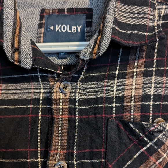 Kolby Long Sleeve Button Up Plaid Top Men's Small - Picture 3 of 5